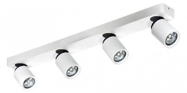 AZZ AZ0665 Stropní a nástěnné bodové svítidlo Azzardo Tomi 4 PR white/grey AZ0665 GU10 4x50W IP20 70cm bílo-šedé - AZZARDO