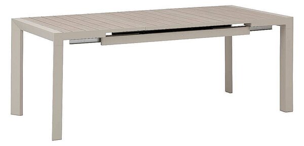 Hliníkový stůl VANCOUVER 142/202x90 cm (ivory)