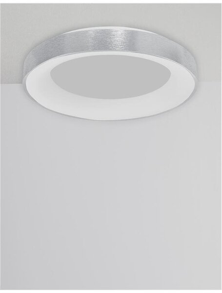 Nova Luce Stropní LED svítidlo RANDO THIN, 50W, stmívatelné Barva: Bílá, Teplota světla: 3000K - teplá bílá
