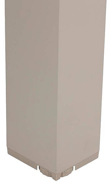 Hliníkový stůl VANCOUVER 142/202x90 cm (ivory)