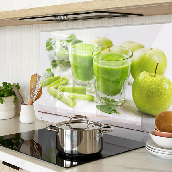 Skleněná krájecí deska Zelené smoothie s čerstvými ingrediencemi ddk-nr-wm-00006995