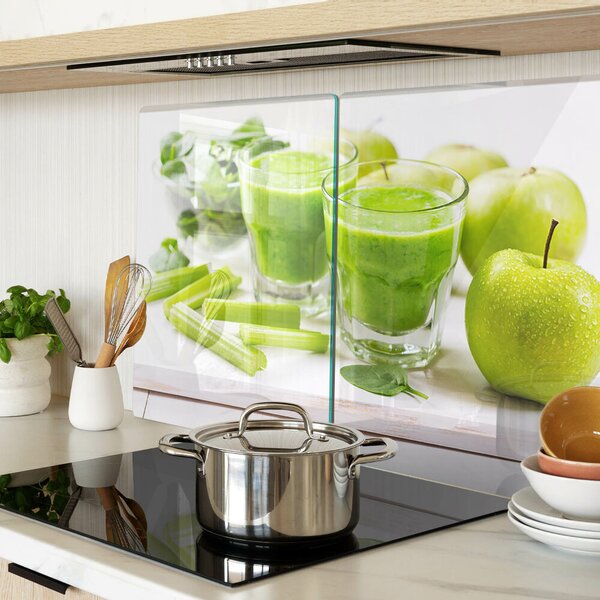 Skleněná krájecí deska Zelené smoothie s čerstvými ingrediencemi ddk-nr-wm-00006995