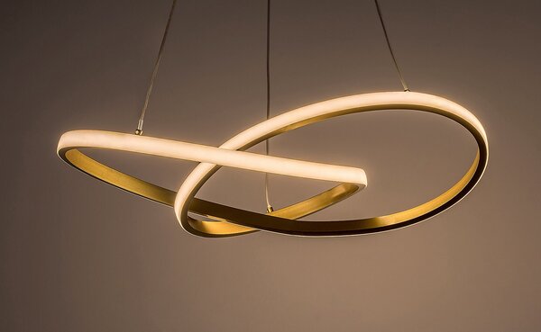 Rabalux Zlaté závěsné LED svítidlo Castiel 560mm 36W 72215