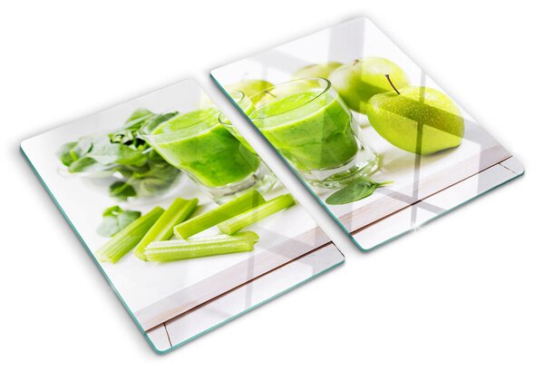 Skleněná krájecí deska Zelené smoothie s čerstvými ingrediencemi ddk-nr-wm-00006995