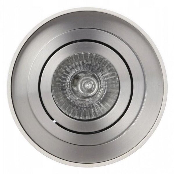 AZZ AZ0781 Stropní bodové přisazené svítidlo Azzardo Bross 1 white/aluminium AZ0781 GU10 1x50W IP20 9,6cm bílo-hliníkové - AZZARDO