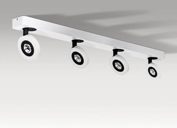 AZZ AZ0672 LED Nástěnné/stropní přisazené svítidlo Azzardo Enzo 4PR AZ0672 4x5W 920lm 3000K IP20 75cm bílo-černé - AZZARDO