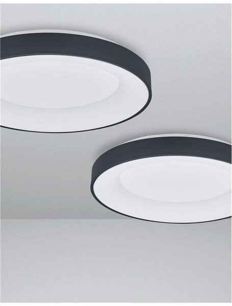Nova Luce Stropní LED svítidlo RANDO SMART, 50W 3000K - 4000K Tuya stmívatelné Barva: Černá