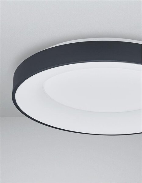 Nova Luce Stropní LED svítidlo RANDO SMART, 50W 3000K - 4000K Tuya stmívatelné Barva: Černá