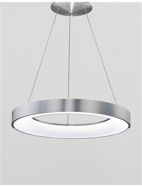Nova Luce Závěsné LED svítidlo RANDO THIN, 50W, stmívatelné Barva: Černá, Teplota světla: 3000K - teplá bílá