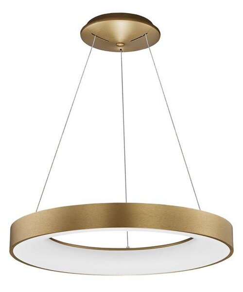 Nova Luce Závěsné LED svítidlo RANDO THIN, 50W, stmívatelné Barva: Zlatá, Teplota světla: 3000K