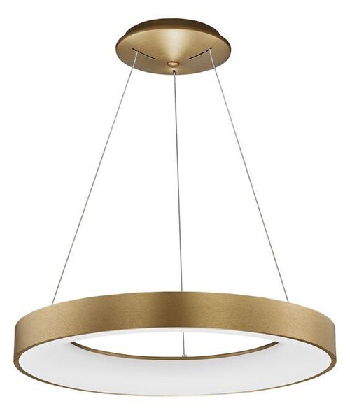 Nova Luce Závěsné LED svítidlo RANDO THIN, 50W, stmívatelné Barva: Černá, Teplota světla: 3000K - teplá bílá