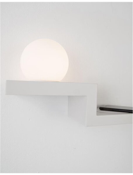 Nova Luce Nástěnné LED svítidlo ROOM, 6W 3000K nabíjení telefonu