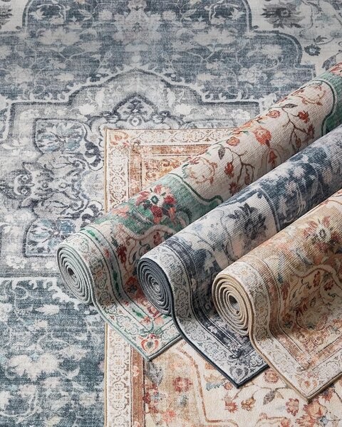 SONGMICS Obdélníkový koberec ORIENT 120x170 cm šedý
