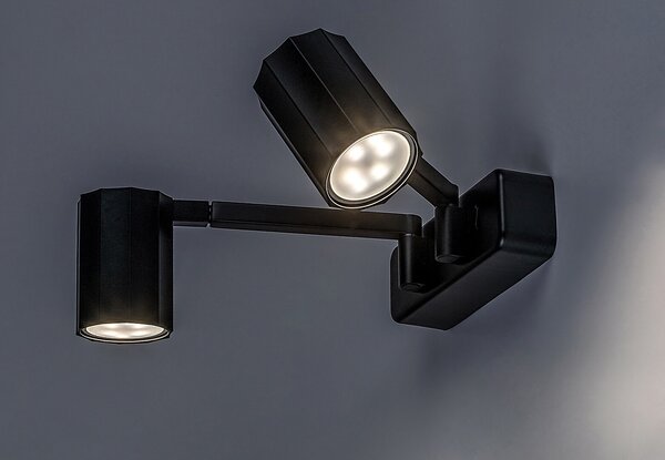 Rabalux Karter nástěnné svítidlo 2x5 W černá 73028