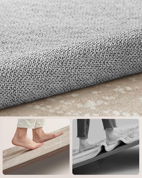 SONGMICS Obdélníkový koberec ORIENT 120x170 cm cappuccino béžový