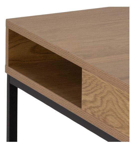 Konferenční stolek s deskou v dubovém dekoru v tmavě přírodní barvě 80x80 cm Willford – Actona