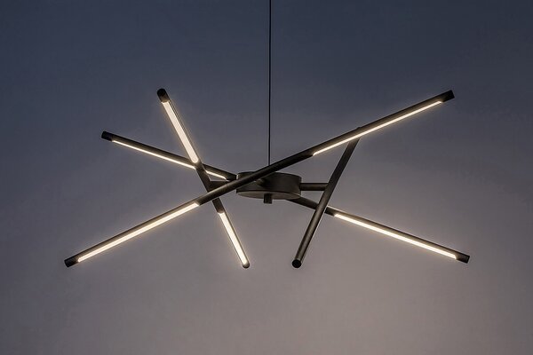 Rabalux Černé závěsné LED svítidlo Henli 760mm 30W 72237