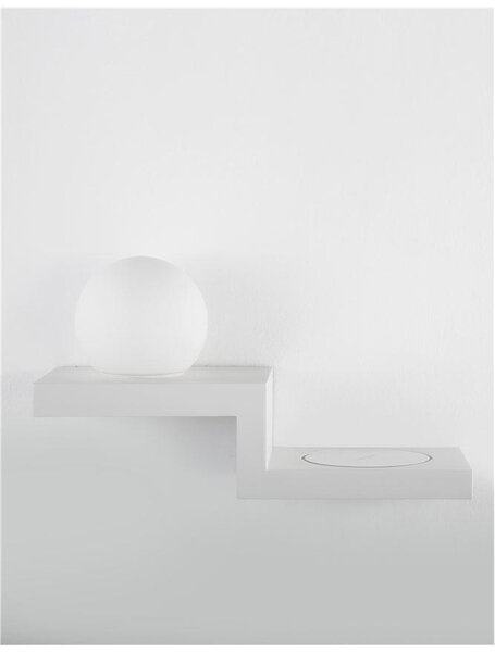 Nova Luce Nástěnné LED svítidlo ROOM, 6W 3000K nabíjení telefonu