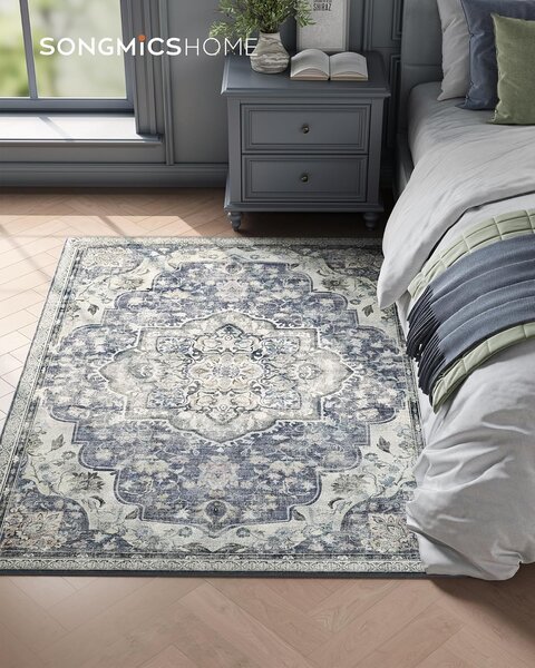 SONGMICS Obdélníkový koberec ORIENT 120x170 cm šedý