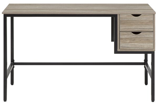 Pracovní stůl GRANT Světle hnědá 120 cm 48 cm se zásuvkami