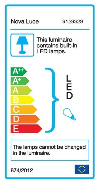 Nova Luce Nástěnné svítidlo SAGE, vypínač na těle E27 1x12W 1x3W čtecí lampička Barva: Černá