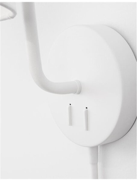 Nova Luce Nástěnné svítidlo SAGE, vypínač na těle E27 1x12W 1x3W čtecí lampička Barva: Černá