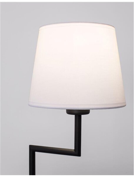 Nova Luce Stolní lampa SAVONA černý hliník E27 1x12W