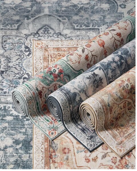 SONGMICS Obdélníkový koberec ORIENT 150x80 cm šedý