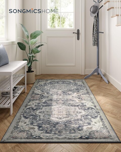 SONGMICS Obdélníkový koberec ORIENT 150x80 cm šedý