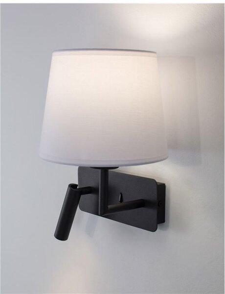 Nova Luce Nástěnné svítidlo SAVONA, nastavitelné - vypínač na těle, 3W 3000K E27 1x12W čtecí lampička