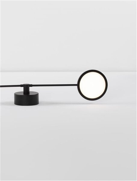 Nova Luce Nástěnné LED svítidlo SCOPE, 18.8W 3000K stmívatelné Barva: Černá
