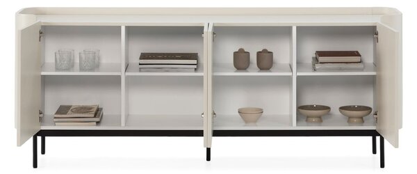 Krémová komoda 200x80x40 cm Willa – MOME