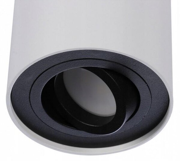 AZZ AZ1436 Stropní bodové přisazené svítidlo Azzardo Bross 1 white/black AZ1436 GU10 1x50W IP20 9,6cm bílo-černé - AZZARDO