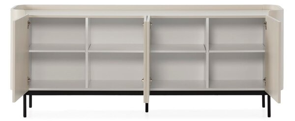 Krémová komoda 200x80x40 cm Willa – MOME