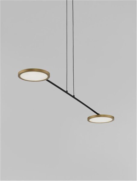 Nova Luce Závěsné LED svítidlo SCOPE, 19.4W 3000K stmívatelné Barva: Zlatá