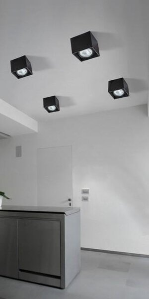 AZZ AZ1834 Stropní přisazené bodové svítidlo Azzardo Eco Alex black AZ1834 GU10+ADAP111/ES111 1x40W/1x50W IP20 12cm 230V černé - AZZARDO