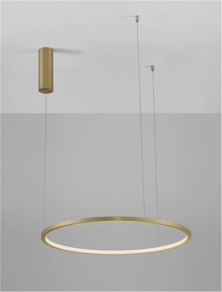 Nova Luce Závěsné LED svítidlo TARQUIN, 36W 3000K stmívatelné Barva: Stříbrná