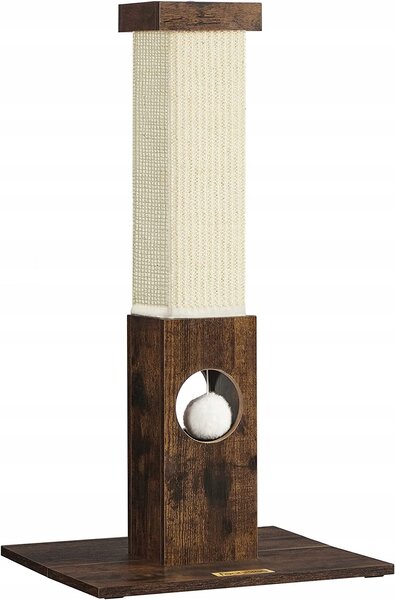 SONGMICS Kočičí škrabadlo Bello 73 cm hnědé/krémové