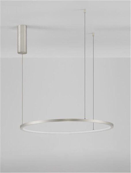 Nova Luce Závěsné LED svítidlo TARQUIN, 36W 3000K stmívatelné Barva: Stříbrná