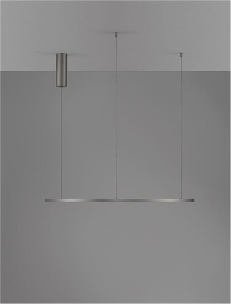 Nova Luce Závěsné LED svítidlo TARQUIN, 48W 3000K stmívatelné Barva: Černá