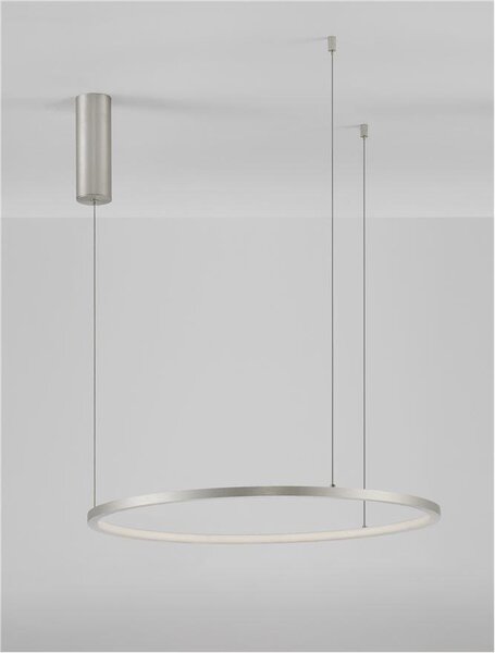 Nova Luce Závěsné LED svítidlo TARQUIN, 36W 3000K stmívatelné Barva: Stříbrná