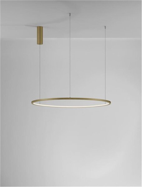 Nova Luce Závěsné LED svítidlo TARQUIN, 48W 3000K stmívatelné Barva: Černá