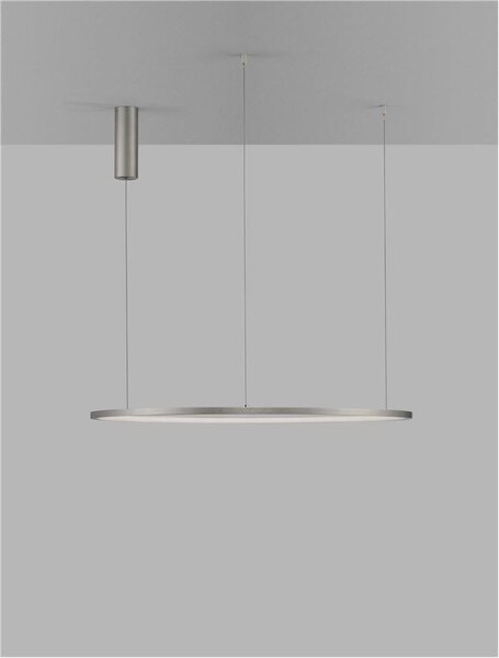 Nova Luce Závěsné LED svítidlo TARQUIN, 48W 3000K stmívatelné Barva: Černá