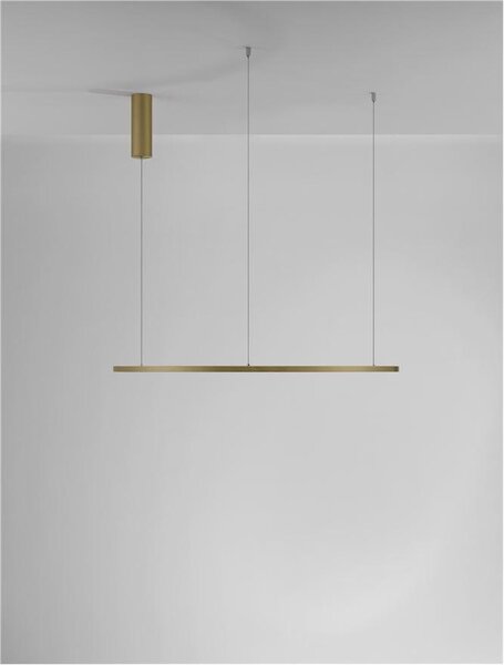 Nova Luce Závěsné LED svítidlo TARQUIN, 48W 3000K stmívatelné Barva: Černá
