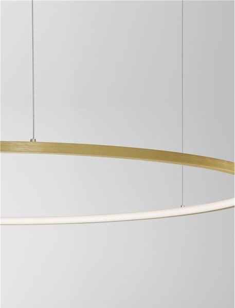 Nova Luce Závěsné LED svítidlo TARQUIN, 58W 3000K stmívatelné Barva: Černá