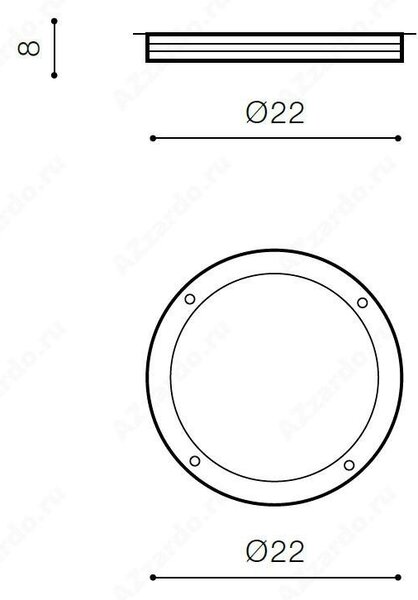 AZZ AZ2187 LED Stropní a nástěnné přisazené svítidlo Azzardo Fano Round dark grey AZ2187 9W 750lm 3000K IP54 22cm kulaté tmavě šedé - AZZARDO