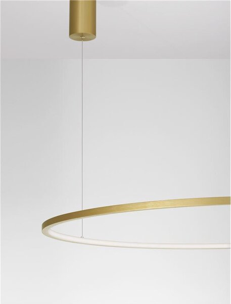 Nova Luce Závěsné LED svítidlo TARQUIN, 58W 3000K stmívatelné Barva: Černá