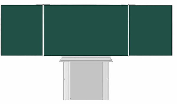 Magnetická tabule TRIPTYCH K I. 200 x 100 cm - 200 x 100 cm, kombinovaný povrch
