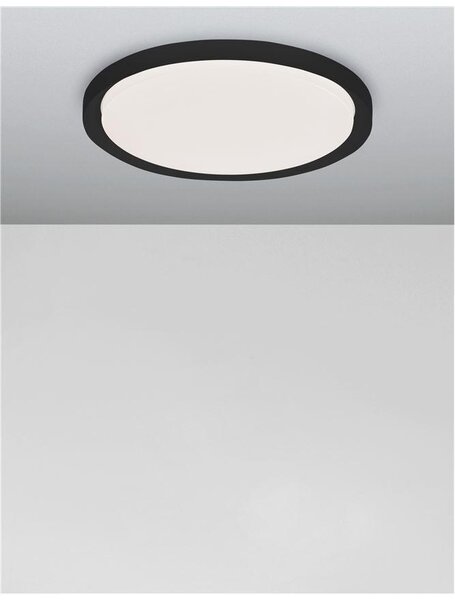 Nova Luce Stropní LED svítidlo TROY, 50W 3000K stmívatelné Barva: Černá