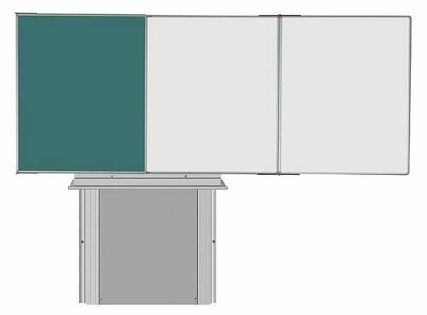 Sestava magnetické tabule TR K II. 200 x 120 cm - TR K 200/120 ZBBBZ + SZAL